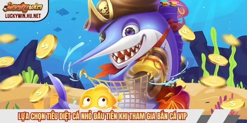 Lựa chọn tiêu diệt cá nhỏ đầu tiên khi tham gia bắn cá VIP